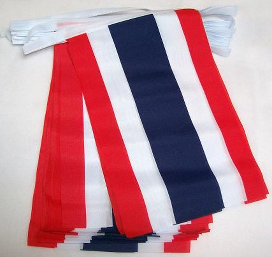 GHIRLANDA 6 metri 20 BANDIERE THAILANDIA 21x15cm - BANDIERA THAILANDESE 15 x 21