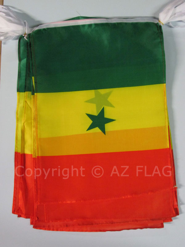 Ghirlanda Di Bandiere Giamaica | AZ FLAG | 12 Metri Con 20 Bandierine 45x30 Cm | Festone Per Decorazioni - 4