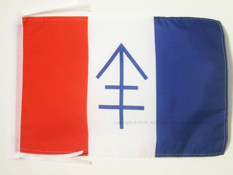 FREIE REPUBLIK VERCORS FLAGGE 18" x 12" Kordeln - FRANZÖSISCHER WIDERSTAND - FRANKREICH SMA - Bild 1 von 2