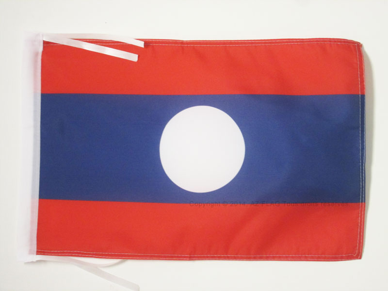 AZ FLAG Bandiera Laos Antica 150x90cm: Poliestere 100D, Fornita Con Occhielli Metallici Per Uso Interno/Esterno
