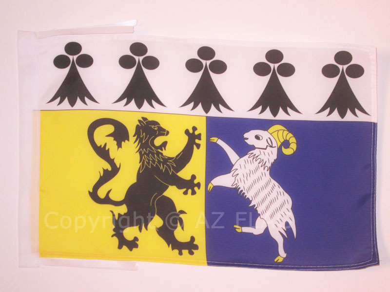 BANDIERA FINISTÈRE 45x30cm - BANDIERINA DIPARTIMENTO FRANCESE - FRANCIA 30 x 45