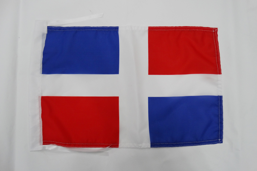 BANDIERA ACADIA STORICCA 1604-1713 45x30cm - BANDIERINA ACADIANA - CANADA 30 x 4 - Foto 1 di 2