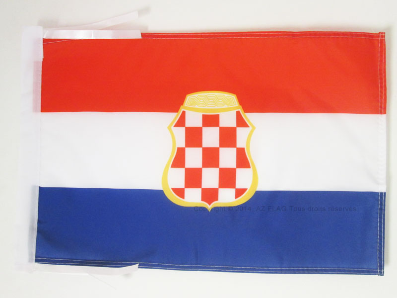 BANDIERA REPUBBLICA CROATA DELL'ERZEG-BOSNIA 1991-1994 45x30cm - BANDIERINA CROA