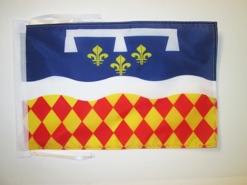 BANDIERA CHARENTE 45x30cm - BANDIERINA DIPARTIMENTO DI CHARENTE - FRANCIA 30 x 4