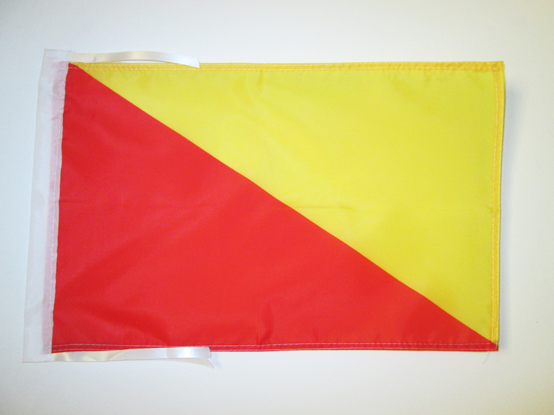 PALERMO FLAGGE 18" x 12" Kordeln - PALERMO IN SIZILIEN KLEINE FAHNEN 30 x 45 cm - BANNE - Bild 1 von 2