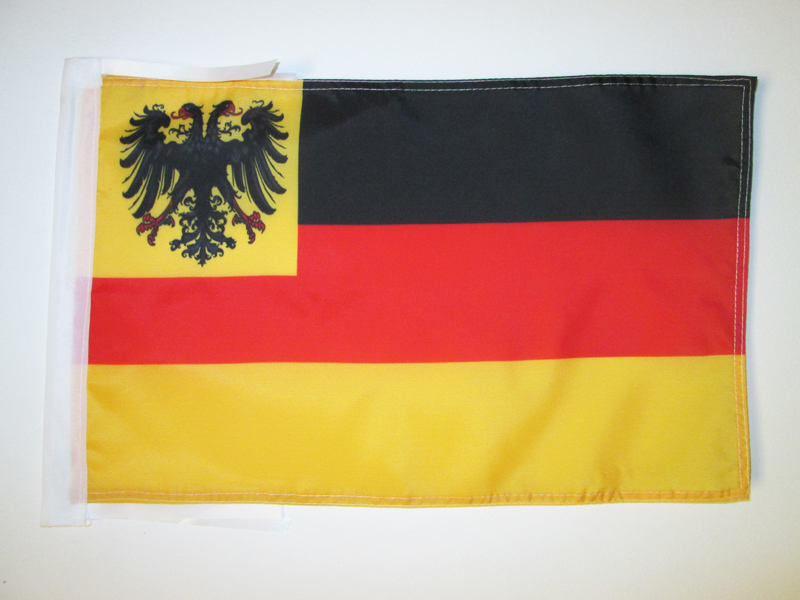 BANDIERA CONFEDERAZIONE GERMANICA 1815-1866 45x30cm - BANDIERINA TEDESCA 30 x 45