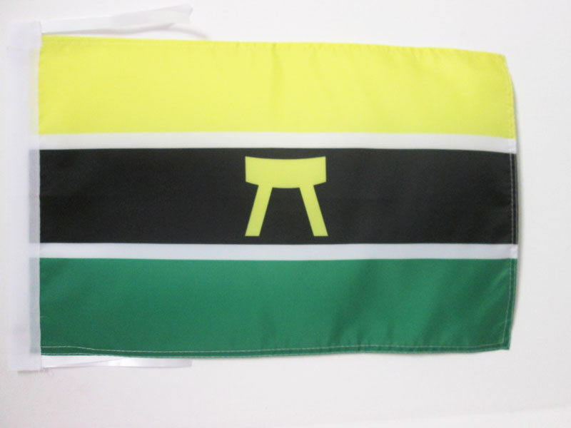 ASHANTI PEOPLE FLAG 18'' x 12'' cords - ASANTE SMALL FLAGS 30 x 45cm - BANNER 18 - Picture 1 of 2