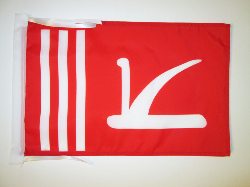 KASCHMIRIS FLAGGE 18"" x 12"" Schnüre - JAMMU UND KASCHMIR KLEINE FLAGGEN 30 x 45 cm - BAN - Bild 1 von 2