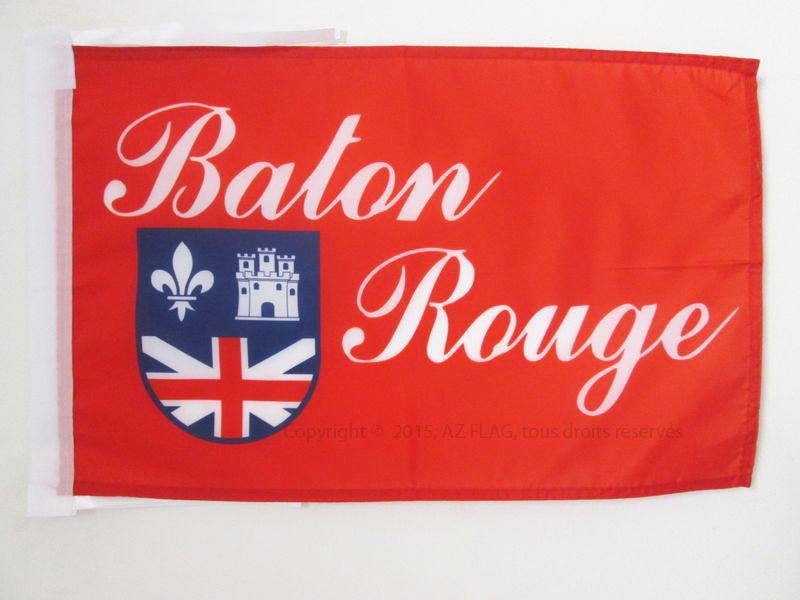 BANDIERA BATON ROUGE 45x30cm - BANDIERINA CITTÀ DI BATON ROUGE IN LOUISIANA 30 x