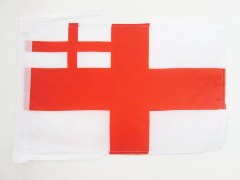 BANDIERA REGNO UNITO WHITE ENSIGN 1702-1707 45x30cm - BANDIERINA STORICA BRITANN
