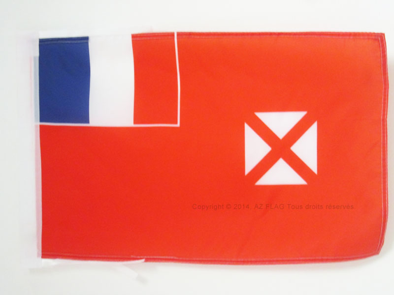 FLAG WALLIS AND FUTUNA 45x30cm with cord - WALLIS ET FUTUNA FLAG 30x45cm - Picture 1 of 2