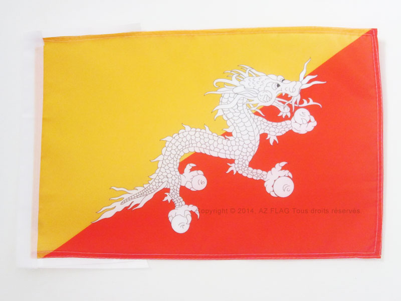 FLAGGE BHUTAN 45x30cm mit kordel - KÖNIGREICH BHUTAN FAHNE 30 x 45 cm - flaggen - Bild 1 von 2