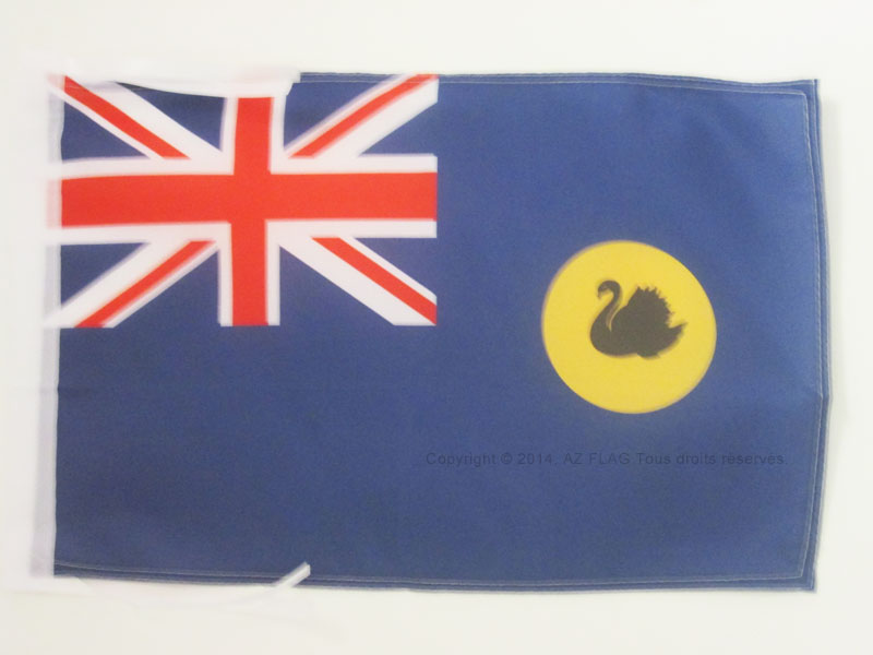 WESTAUSTRALIEN FLAGGE 18" x 12" Kordeln - WESTAUSTRALIAN - SANDGROPER SMALL FL - Bild 1 von 2