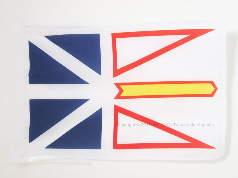 NEWFOUNDLAND AND LABRADOR FLAG 18'' x 12'' cords - CANADA - CANADIAN REGION OF N - Bild 1 von 2