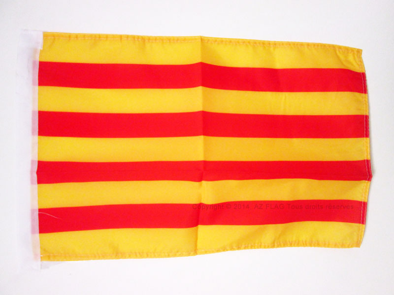 FLAGGE KATALONIEN 45x30cm mit kordel - KATALONIEN FAHNE  30 x 45 cm - flaggen AZ