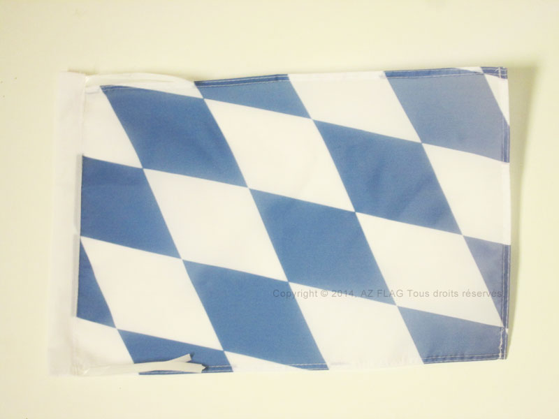 BANDERA de BAVIERA 45x30cm - BANDERINA BÁVARA – ESTADO ALEMANIA 30 x 45 cm cord - Imagen 1 de 2