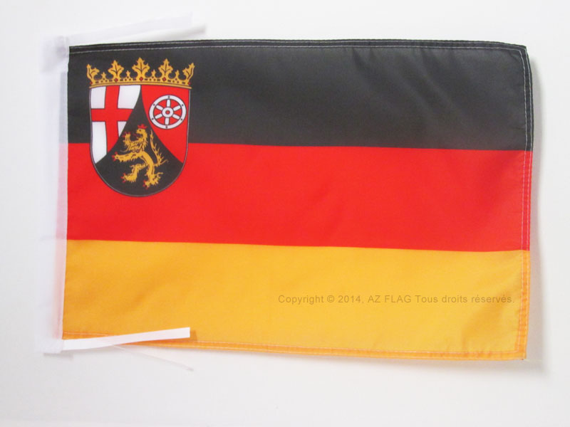 BANDIERA RENANIA-PALATINATO 45x30cm - BANDIERINA LAND DI RHEINLAND-PFALZ - GERMA