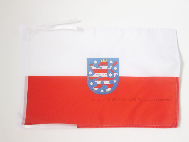 BANDIERA TURINGIA 45x30cm - BANDIERINA LAND DI THÜRINGEN - GERMANIA 30 x 45 cm c