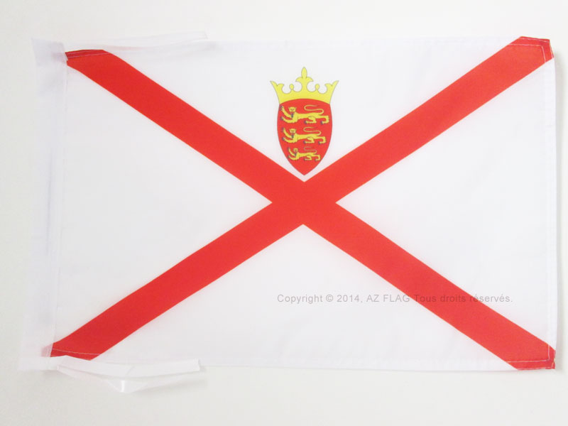 BANDIERA JERSEY 45x30cm - BANDIERINA INGLESE - ISOLA DI JERSEY 30 x 45 cm cordic