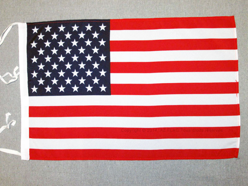 BANDIERA STATI UNITI 45x30cm - BANDIERINA AMERICANA – USA 30 x 45 cm cordicelle
