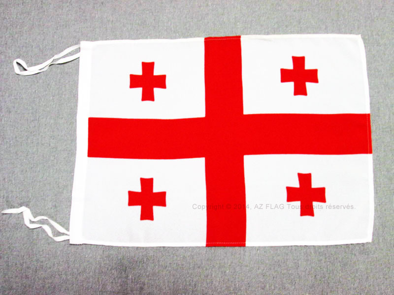 Bandiera Georgia 45x30 Cm – AZ FLAG – In Poliestere Con Cordicelle