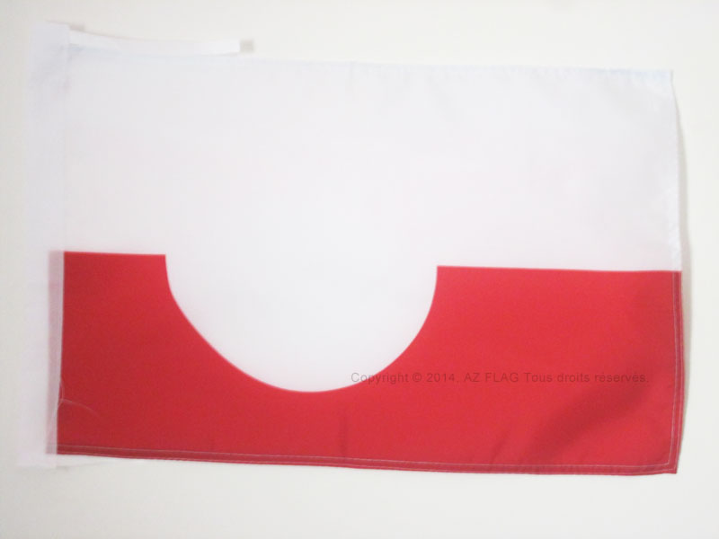 GREENLAND FLAG 18'' x 12'' cords - DENMARK - GREENLANDER SMALL FLAGS 30 x 45cm - - Picture 1 of 2