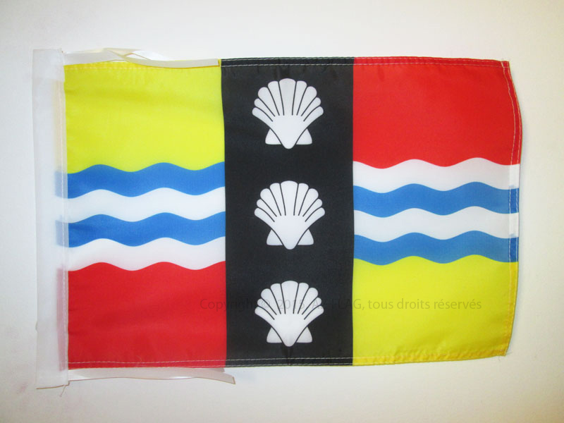 BANDIERA CONTEA DI BEDFORDSHIRE 45x30cm - BANDIERINA COUNTY OF BEDS. - INGHILTER