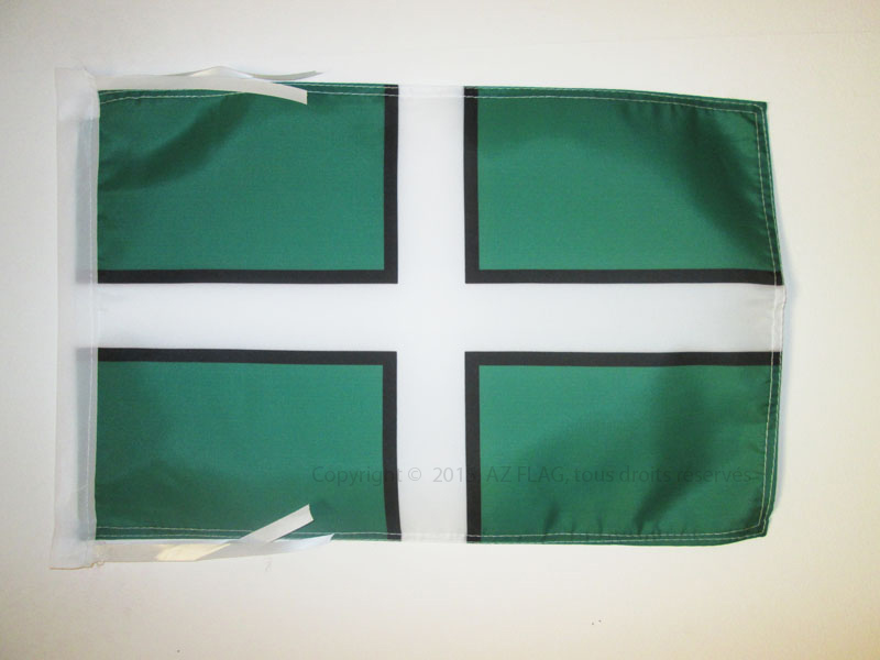 BANDIERA CONTEA DI DEVON 45x30cm - BANDIERINA COUNTY OF DEVON - INGHILTERRA 30 x