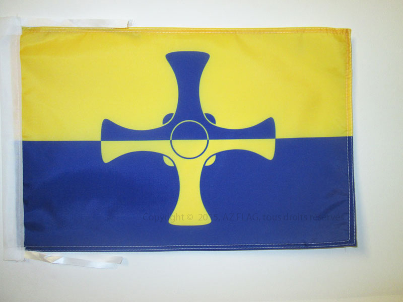 BANDIERA CONTEA DI DURHAM 45x30cm - BANDIERINA COUNTY OF DURHAM - INGHILTERRA 30