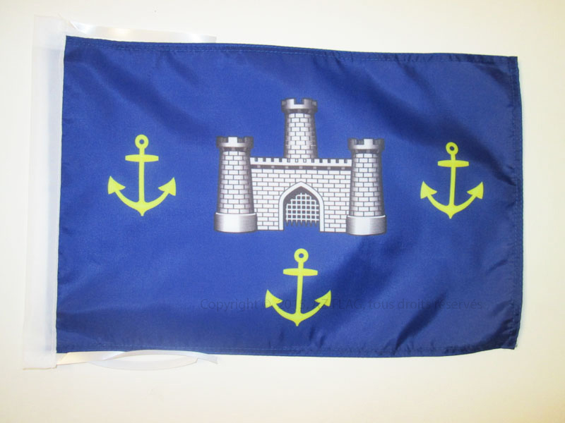 BANDIERA ISOLA DI WIGHT ANTICA 45x30cm - BANDIERINA ISLE OF WIGHT - INGHILTERRA