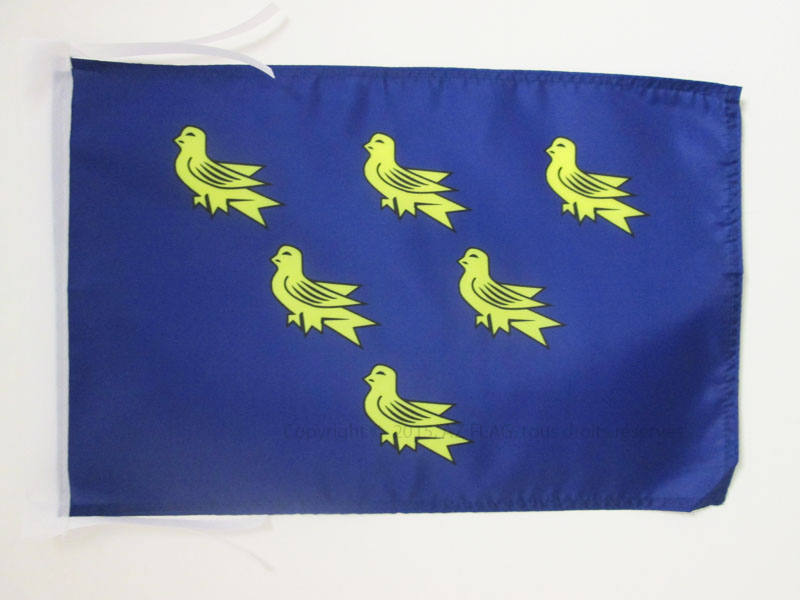 BANDIERA CONTEA DI SUSSEX 45x30cm - BANDIERINA COUNTY OF SUSSEX - INGHILTERRA 30