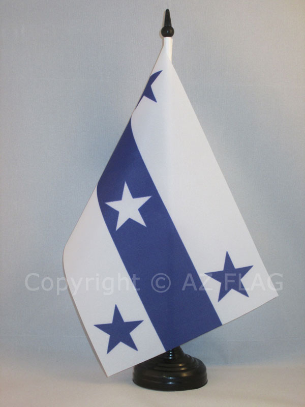 Bandiera Da Tavolo Martinica 21x14cm - Piccola Bandierina Indipendentista Con Asta E Base, AZ FLAG - Foto 4