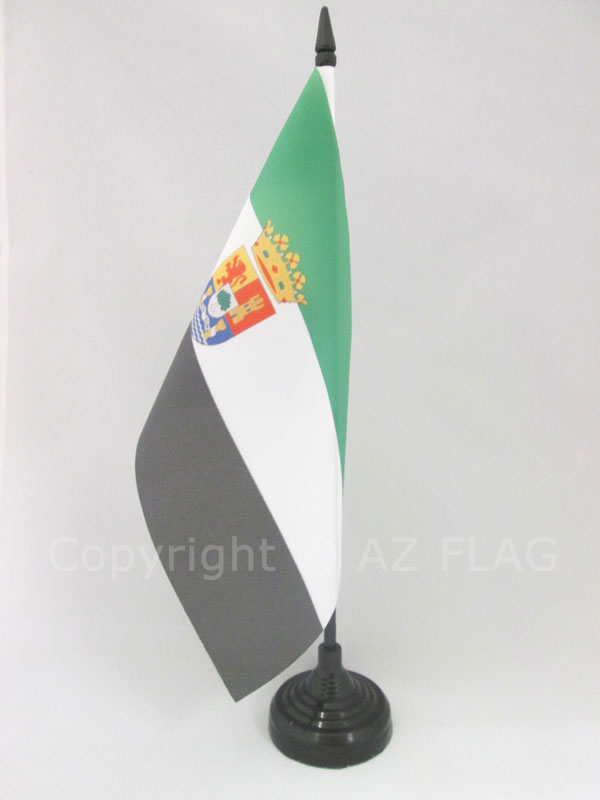 BANDIERA DA TAVOLO ESTREMADURA 21x14cm - PICCOLA BANDIERINA EXTREMADURA IN SPAGN