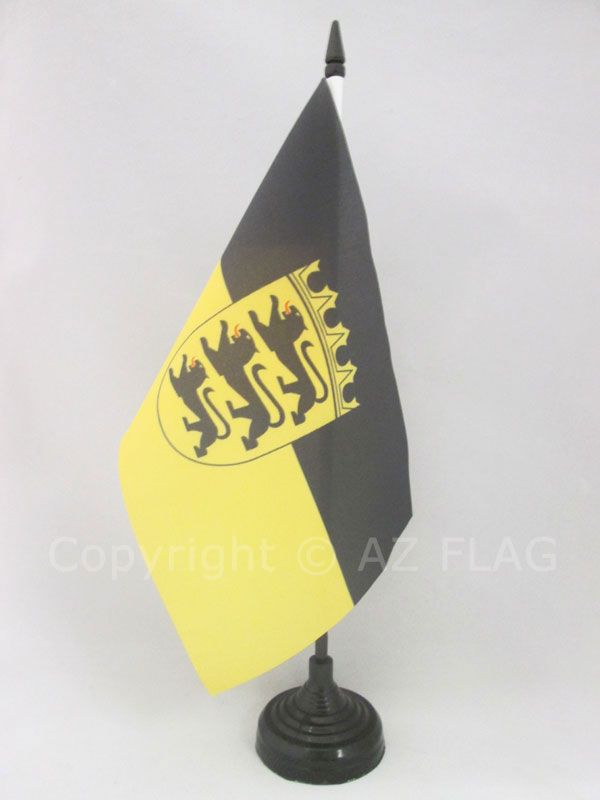 BANDIERA DA TAVOLO BADEN-WÜRTTEMBERG 21x14cm - PICCOLA BANDIERINA LAND DI BADEN-