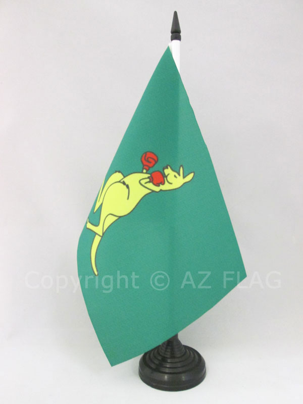 BANDIERA DA TAVOLO BOXING KANGOUROU 21x14cm - PICCOLA BANDIERINA DEL CANGURO - A