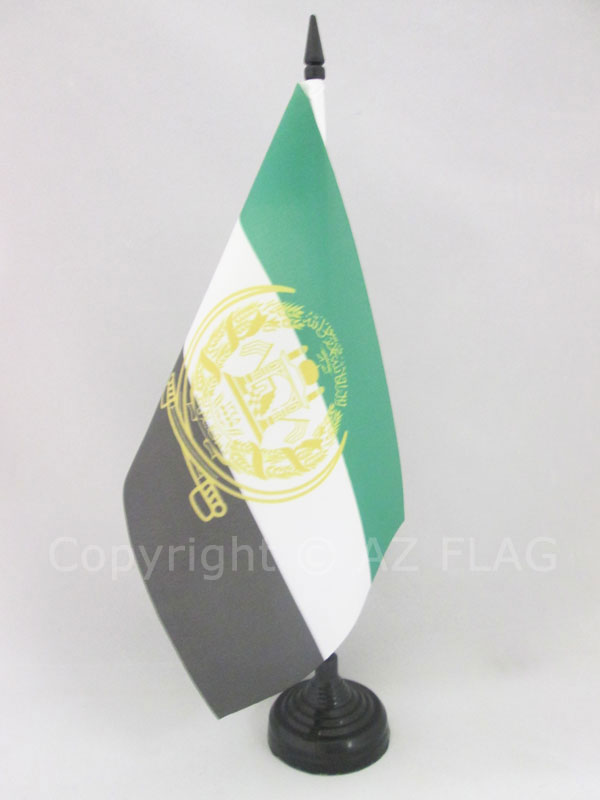 Iraq Table Flag - 5x8 Inch Iraqi Desk Flag With Black Base