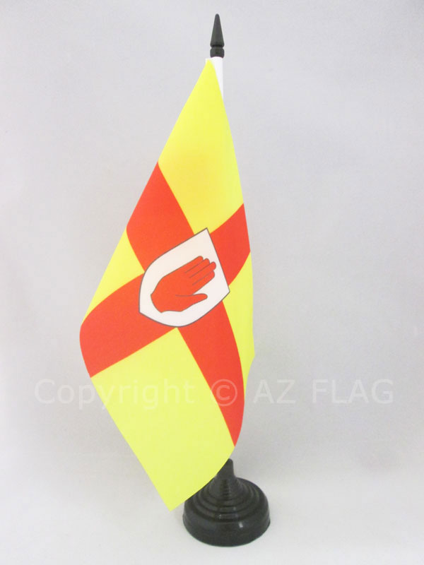 BANDIERA DA TAVOLO ULSTER 21x14cm - PICCOLA BANDIERINA ULSTER IN IRLANDA 14 x 21