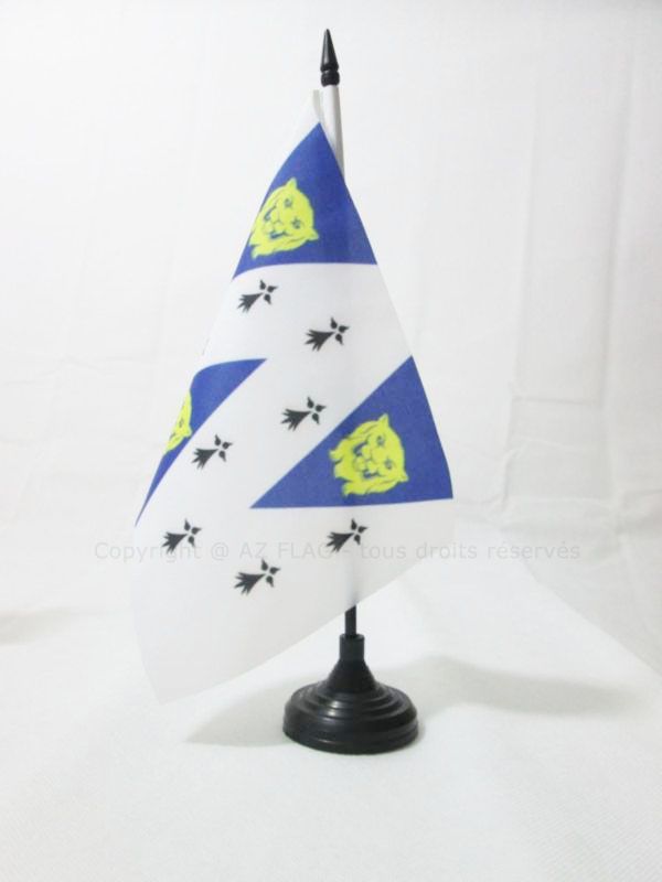 AZ FLAG Shropshire County Table Flag - 5x8 Inch England Desk Flag With Black Base