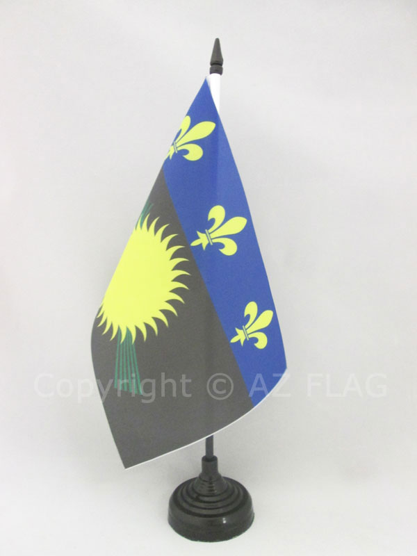 BANDIERA DA TAVOLO GUADALUPA 21x14cm - PICCOLA BANDIERINA GUADELOUPE IN FRANCIA