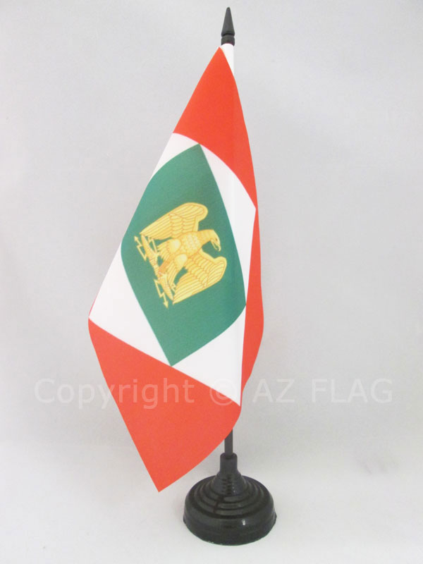 Bandierina Da Tavolo Italia 21x14 Cm AZ FLAG - Piccola Bandiera Italiana Con Base - Foto 9