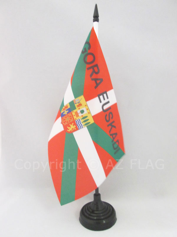 Black Country Table Flag 5'' X 8'' - Black Country Desk Flag 21 X 14 Cm - Black Plastic Stick And Base - AZ FLAG