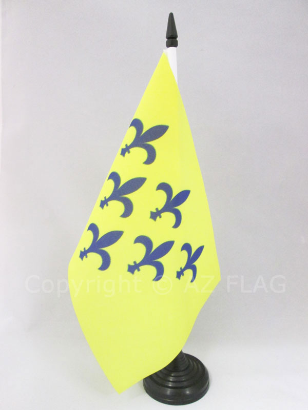 BANDIERA DA TAVOLO DUCATO DI PARMA E PIACENZA 1545-1731 21x14cm - PICCOLA BANDIE