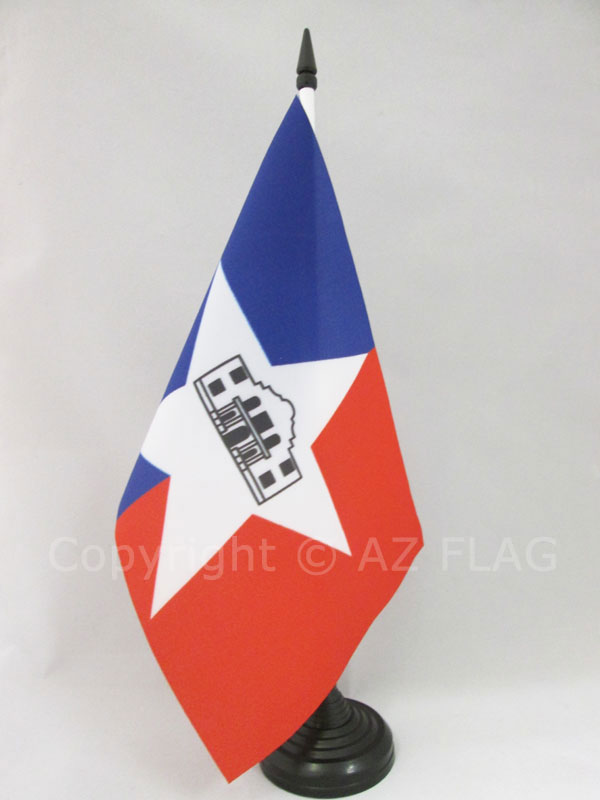 BANDIERA DA TAVOLO SAN ANTONIO 21x14cm - PICCOLA BANDIERINA CITTÀ DI SAN ANTONIO