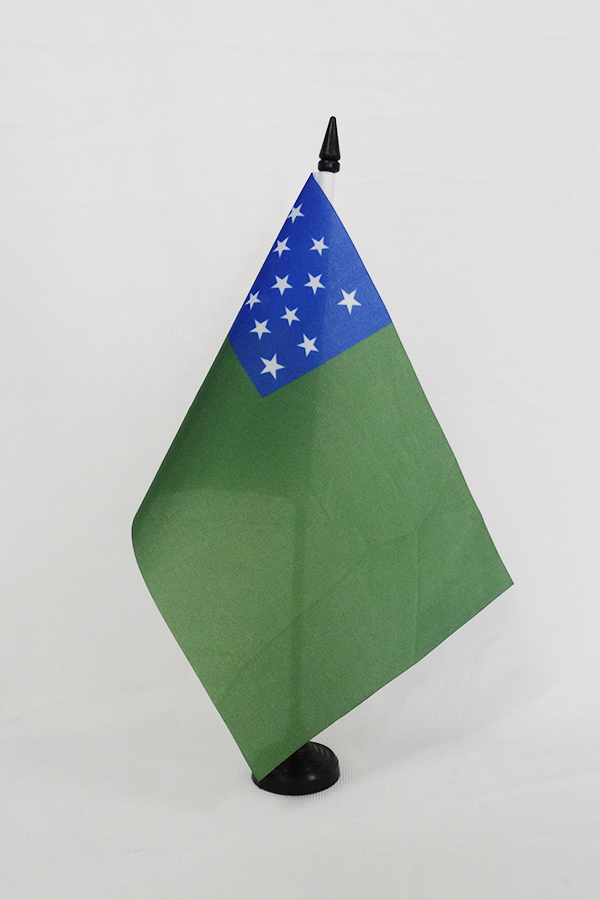 BANDIERA DA TAVOLO SECONDA REPUBBLICA DI VERMONT 21x14cm - PICCOLA BANDIERINA SE