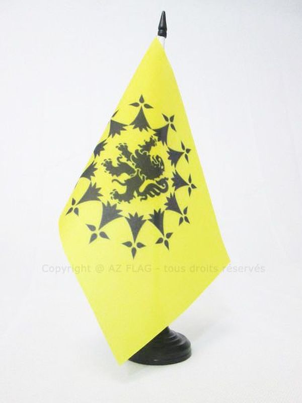 BANDIERA DA TAVOLO ISOLA DI BATZ 21x14cm - PICCOLA BANDIERINA ILE-DE-BATZ - BRET