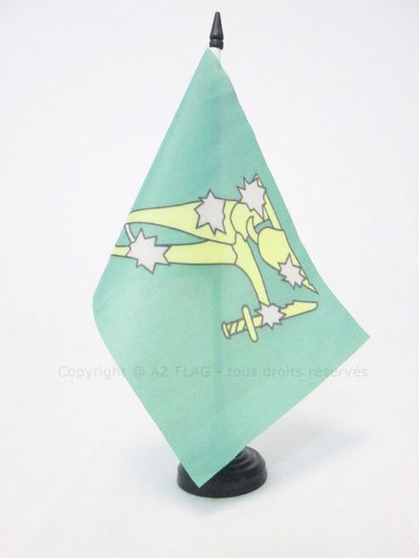 BANDIERA DA TAVOLO IRLANDA STARRY PLOUGH VERDE 21x14cm - PICCOLA BANDIERINA IRIS