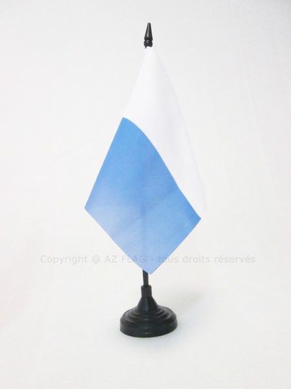 KANTON LUZERN TISCHFLAGGE 5"" x 5"" - LUZERN - LU SCHREIBTISCHFLAGGE 15 x 15 cm - schwarz - Bild 1 von 2