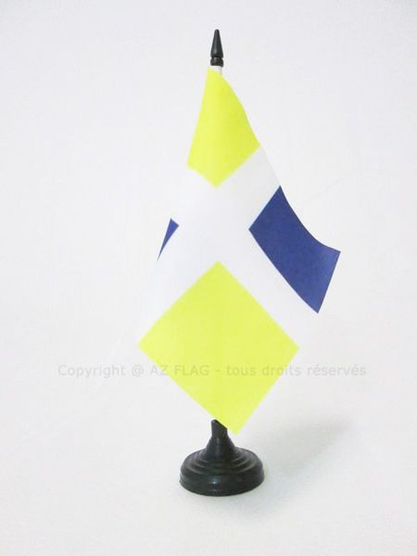 BANDIERA DA TAVOLO FANTERIA IMPERIO FRANCESE ARTOIS 1610-1791 15x15cm - PICCOLA