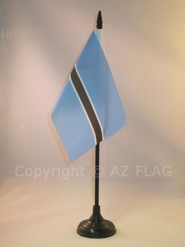 BANDIERA DA TAVOLO BOTSWANA 15x10cm - PICCOLA BANDIERINA BOTSWANA 10 x 15 cm - N