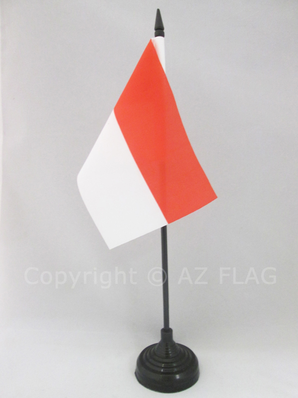 BANDIERA DA TAVOLO ALSAZIA ROT UN WISS 15x10cm - PICCOLA BANDIERINA ALSACE ROT U